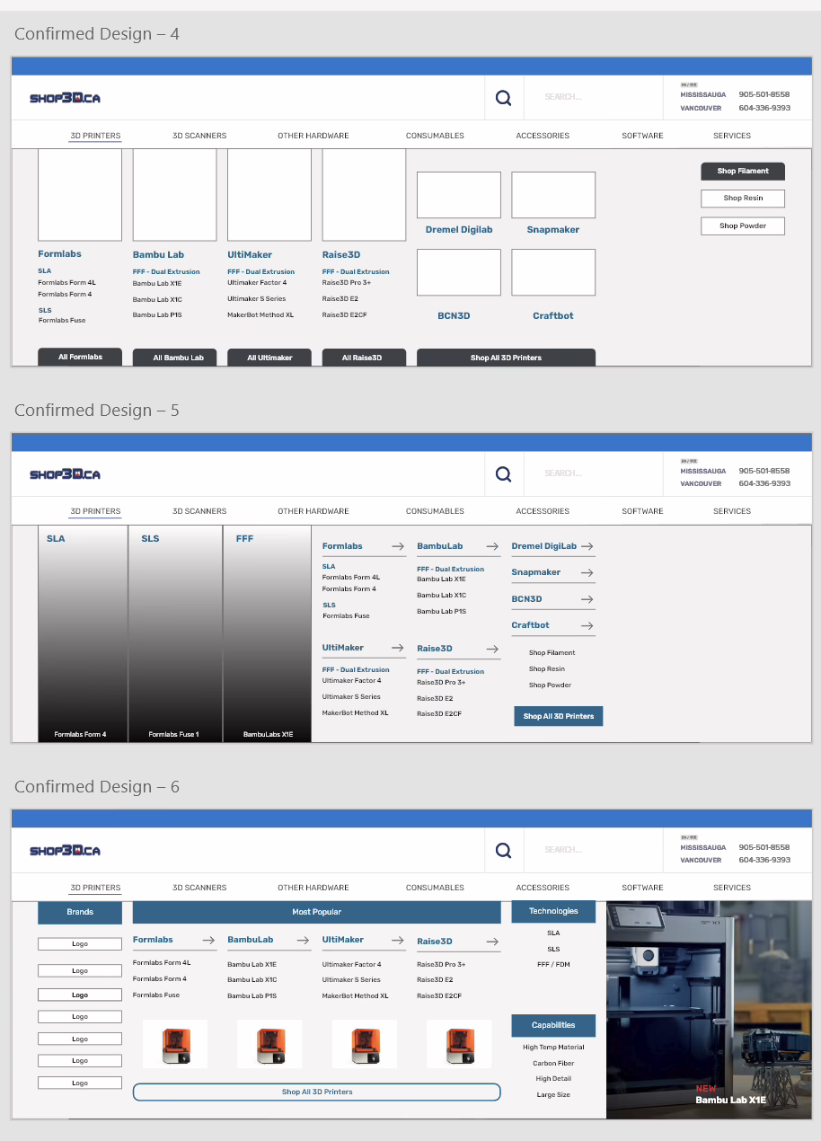 Designing the dropdown menu on an 8-col grid